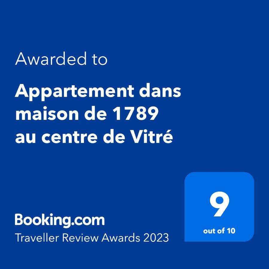 Appartement Dans Maison De 1789 Au Centre De Vitre Vitré Exterior foto